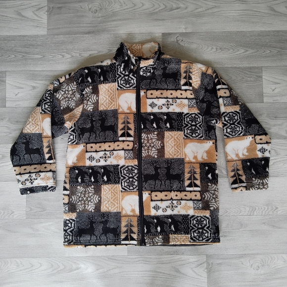 Festive fleece jacket Sz Sz 12 - Picture 15 of 15